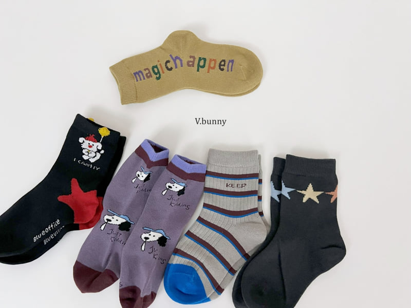 V Bunny - Korean Children Fashion - #discoveringself - Magic Socks Set - 11