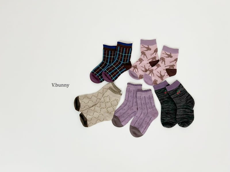 V Bunny - Korean Children Fashion - #discoveringself - Swallow Socks Set - 10
