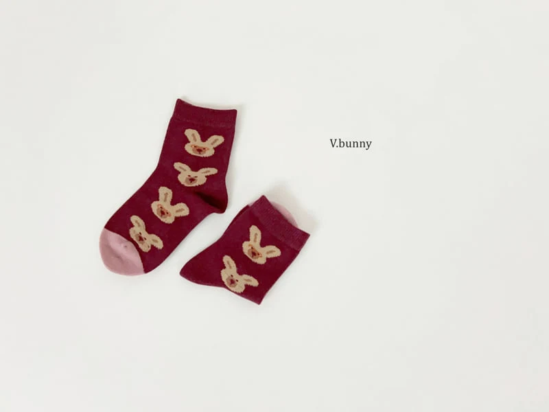 V Bunny - Korean Children Fashion - #discoveringself - Bunny Ribbon Socks Set - 6