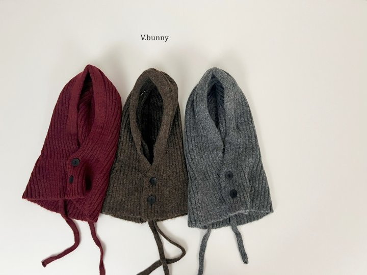 V Bunny - Korean Children Fashion - #discoveringself - Button Balaclava - 3