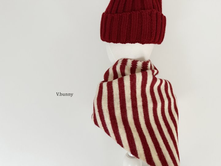 V Bunny - Korean Children Fashion - #fashionkids - Stripe Muffler - 7