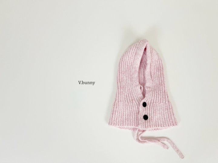 V Bunny - Korean Children Fashion - #discoveringself - Button Balaclava - 4