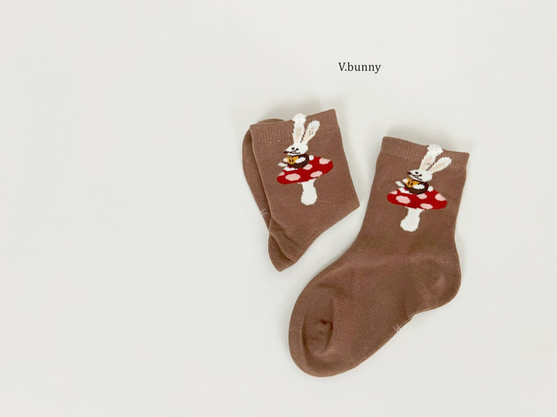 V Bunny - Korean Children Fashion - #kidsshorts - Fox Cherry Socks Set - 6