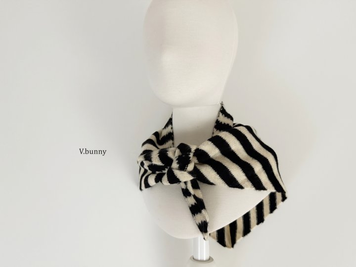 V Bunny - Korean Children Fashion - #kidsshorts - Stripe Muffler - 8