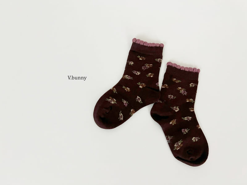 V Bunny - Korean Children Fashion - #kidsstore - Fox Cherry Socks Set - 7