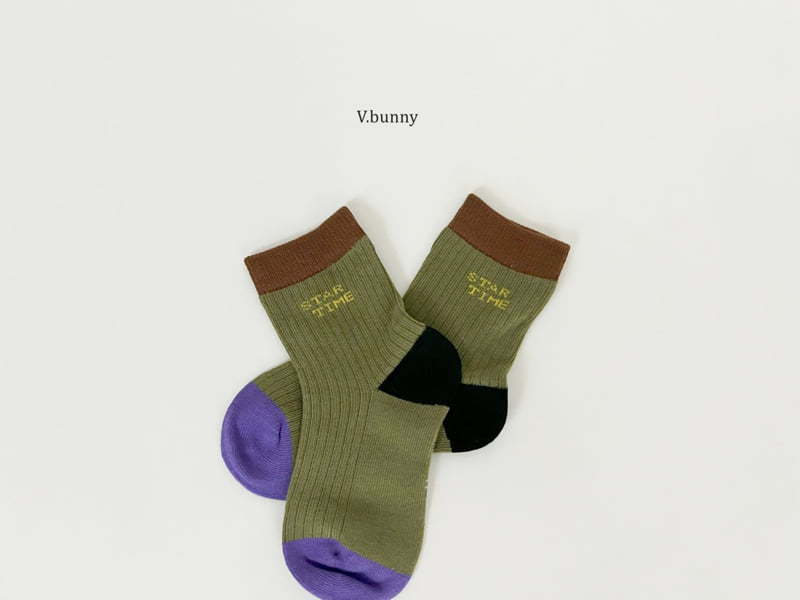 V Bunny - Korean Children Fashion - #kidsstore - Star Time Socks Set - 6