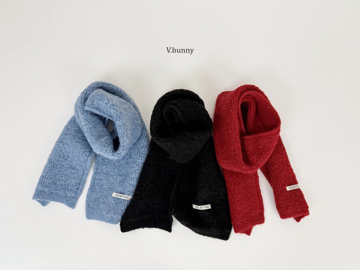 V Bunny - Korean Children Fashion - #kidsstore - Boucle Muffler - 5