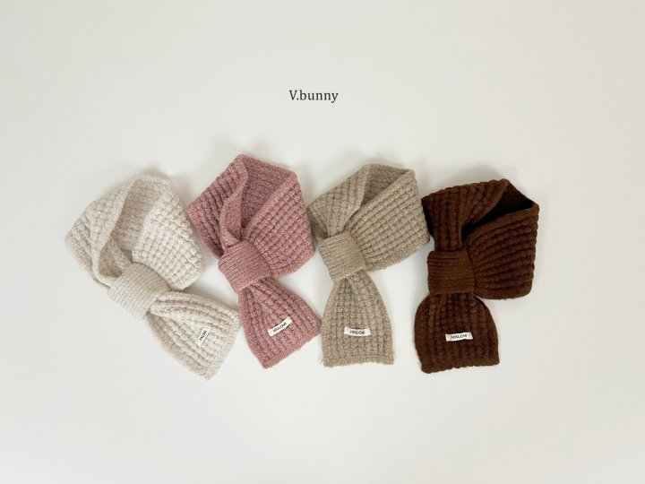 V Bunny - Korean Children Fashion - #kidsstore - Waffle Muffler - 3