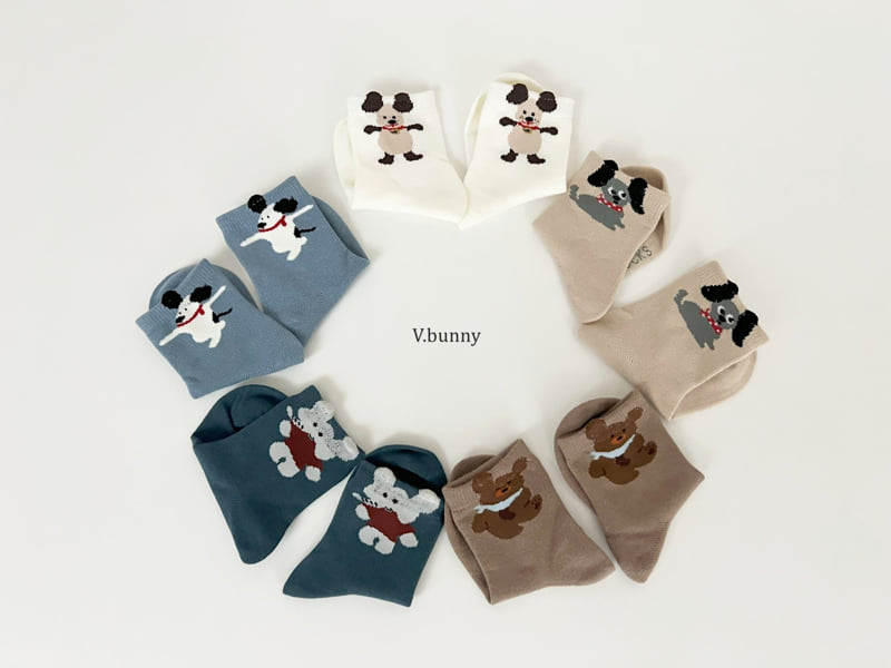 V Bunny - Korean Children Fashion - #kidzfashiontrend - Elbe Socks Set - 5