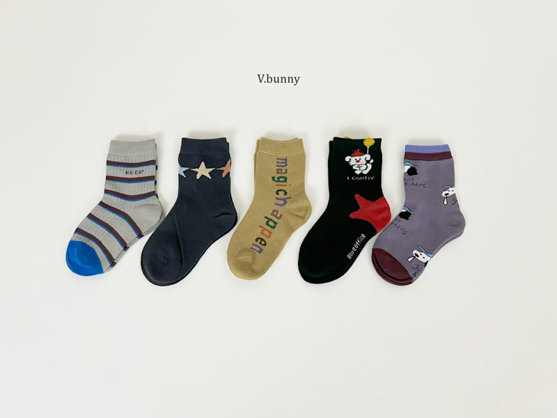 V Bunny - Korean Children Fashion - #kidzfashiontrend - Magic Socks Set