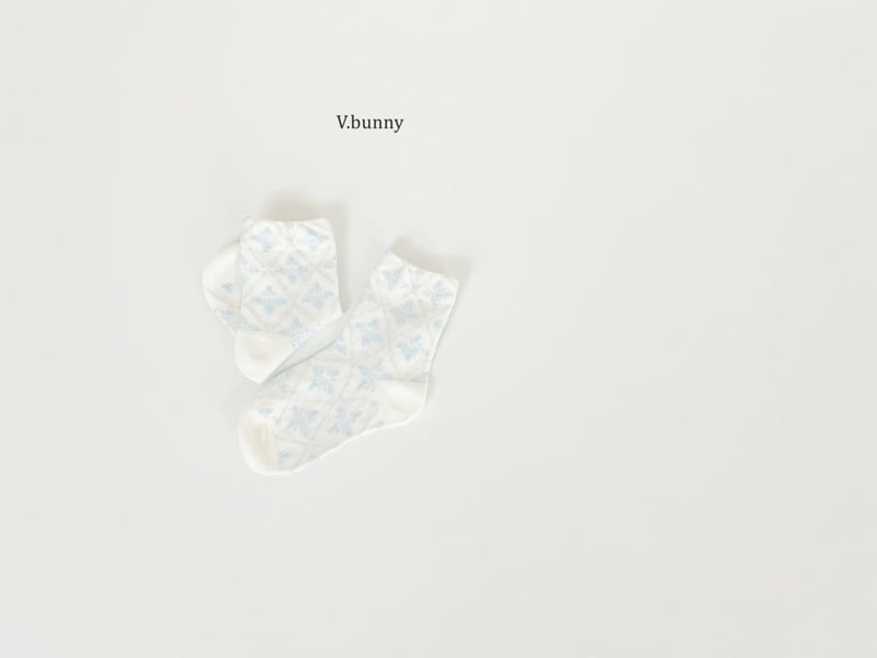 V Bunny - Korean Children Fashion - #kidzfashiontrend - Sky Ribbon Socks Set - 9