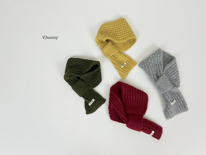V Bunny - Korean Children Fashion - #kidsstore - Waffle Muffler - 4