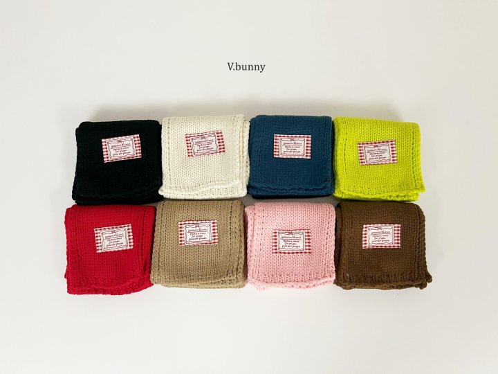 V Bunny - Korean Children Fashion - #kidzfashiontrend - Check Label Muffler