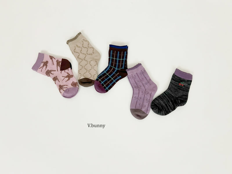 V Bunny - Korean Children Fashion - #littlefashionista - Swallow Socks Set - 2