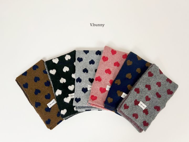 V Bunny - Korean Children Fashion - #Kfashion4kids - Heart Muffler - 4