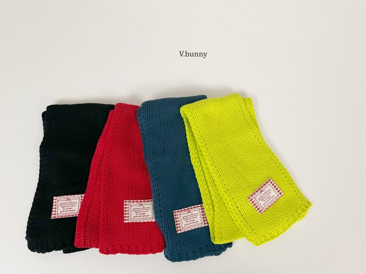 V Bunny - Korean Children Fashion - #littlefashionista - Check Label Muffler - 3