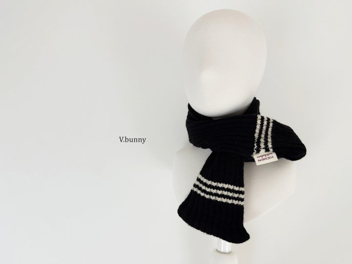 V Bunny - Korean Children Fashion - #magicofchildhood - Triple Stripe Muffler - 11