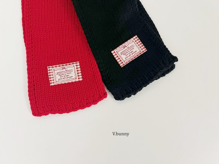 V Bunny - Korean Children Fashion - #littlefashionista - Check Label Muffler - 4