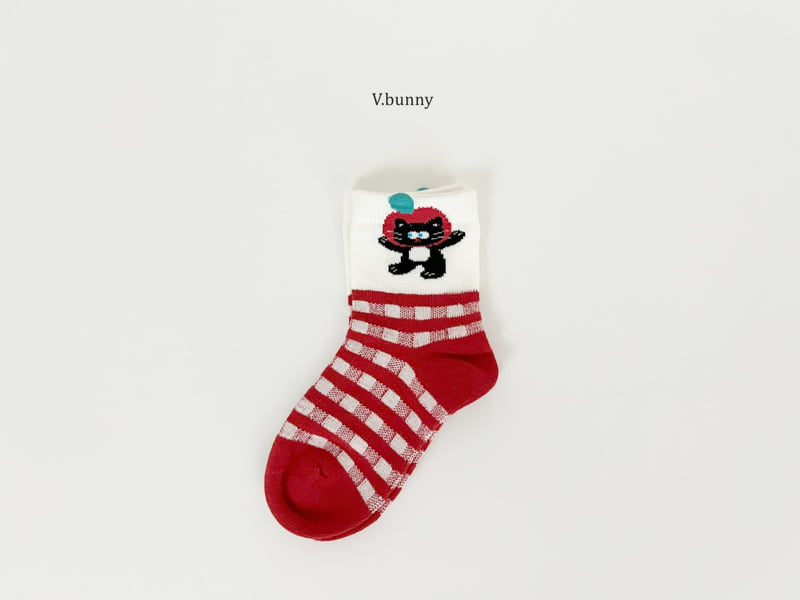 V Bunny - Korean Children Fashion - #minifashionista - Kapel Socks Set - 6