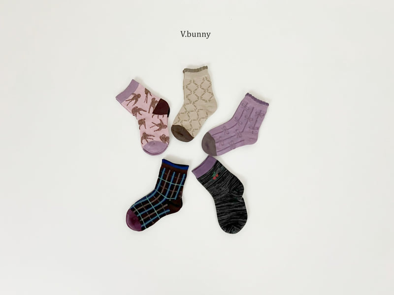 V Bunny - Korean Children Fashion - #magicofchildhood - Swallow Socks Set - 4