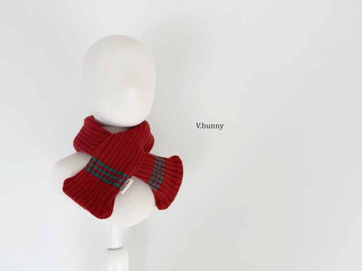 V Bunny - Korean Children Fashion - #minifashionista - Triple Stripe Muffler - 12
