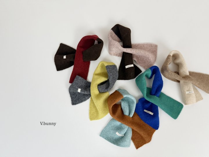 V Bunny - Korean Children Fashion - #minifashionista - Two-Color Muffler - 4