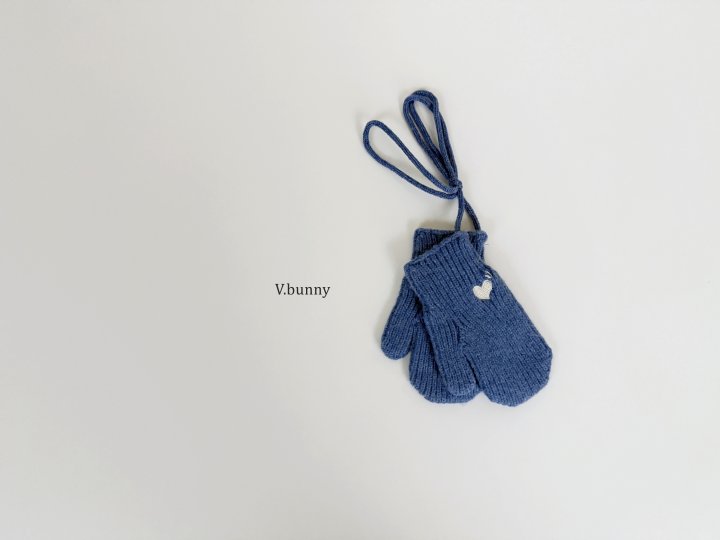 V Bunny - Korean Children Fashion - #prettylittlegirls - Heart Embroidery Gloves - 6