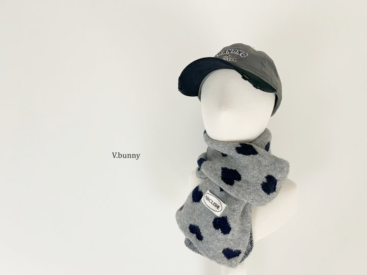 V Bunny - Korean Children Fashion - #prettylittlegirls - Heart Muffler - 7