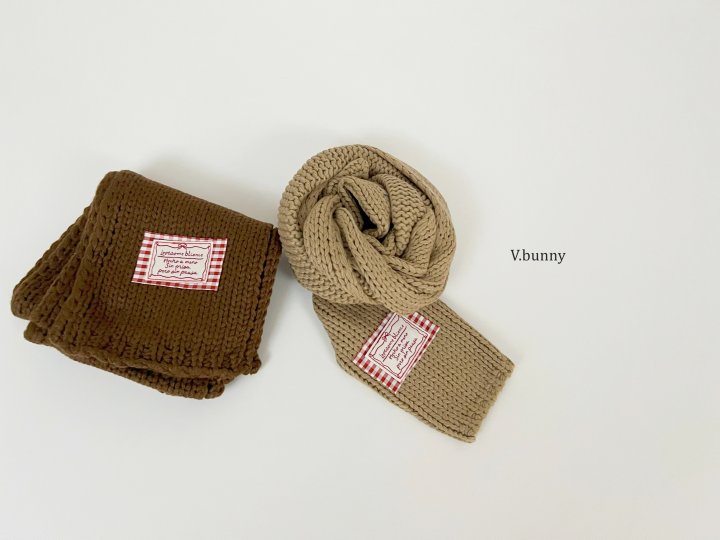 V Bunny - Korean Children Fashion - #prettylittlegirls - Check Label Muffler - 6
