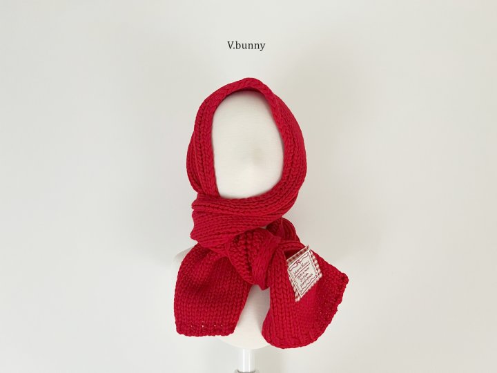 V Bunny - Korean Children Fashion - #stylishchildhood - Check Label Muffler - 9