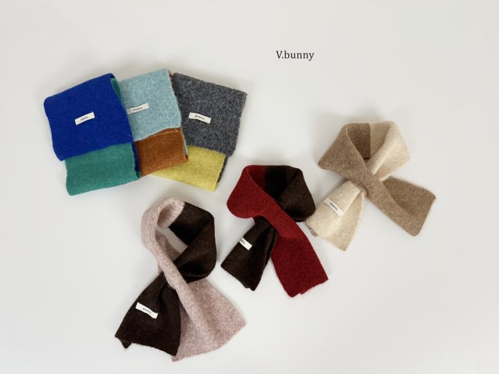 V Bunny - Korean Children Fashion - #todddlerfashion - Two-Color Muffler - 5