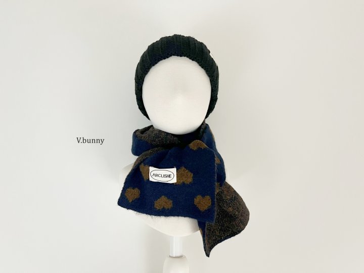 V Bunny - Korean Children Fashion - #todddlerfashion - Heart Muffler - 8