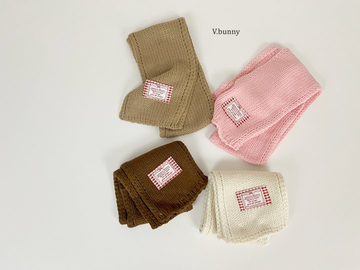 V Bunny - Korean Children Fashion - #todddlerfashion - Check Label Muffler - 7