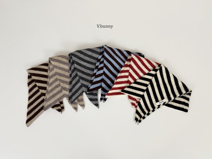 V Bunny - Korean Children Fashion - #toddlerclothing - Stripe Muffler