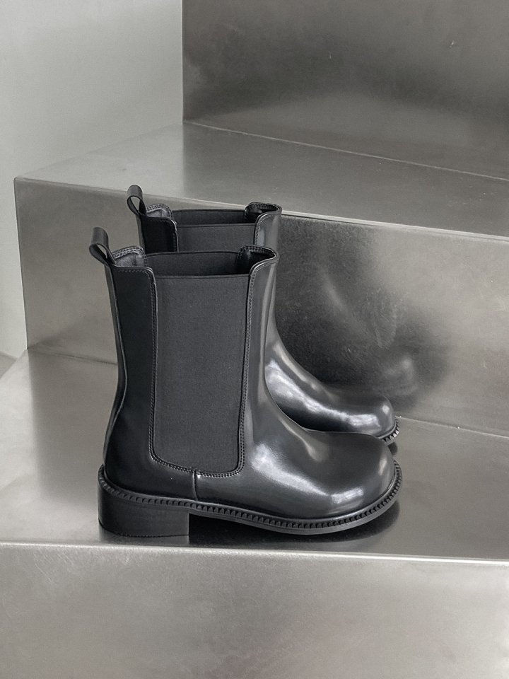 Vade - Korean Women Fashion - #momslook - Basic Half Mid Boots - 11
