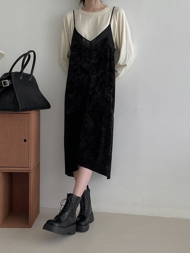 Vade - Korean Women Fashion - #momslook - Half Mid Square Walker Boots - 9