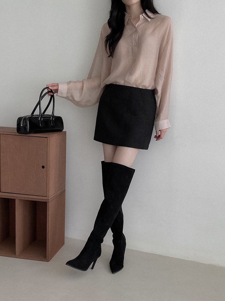 Vade - Korean Women Fashion - #momslook - Knee High Long Span Boots - 12