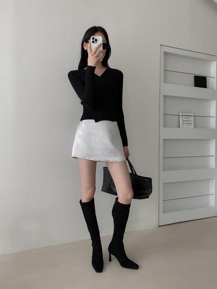 Vade - Korean Women Fashion - #momslook - Long Stiletto Boots - 7