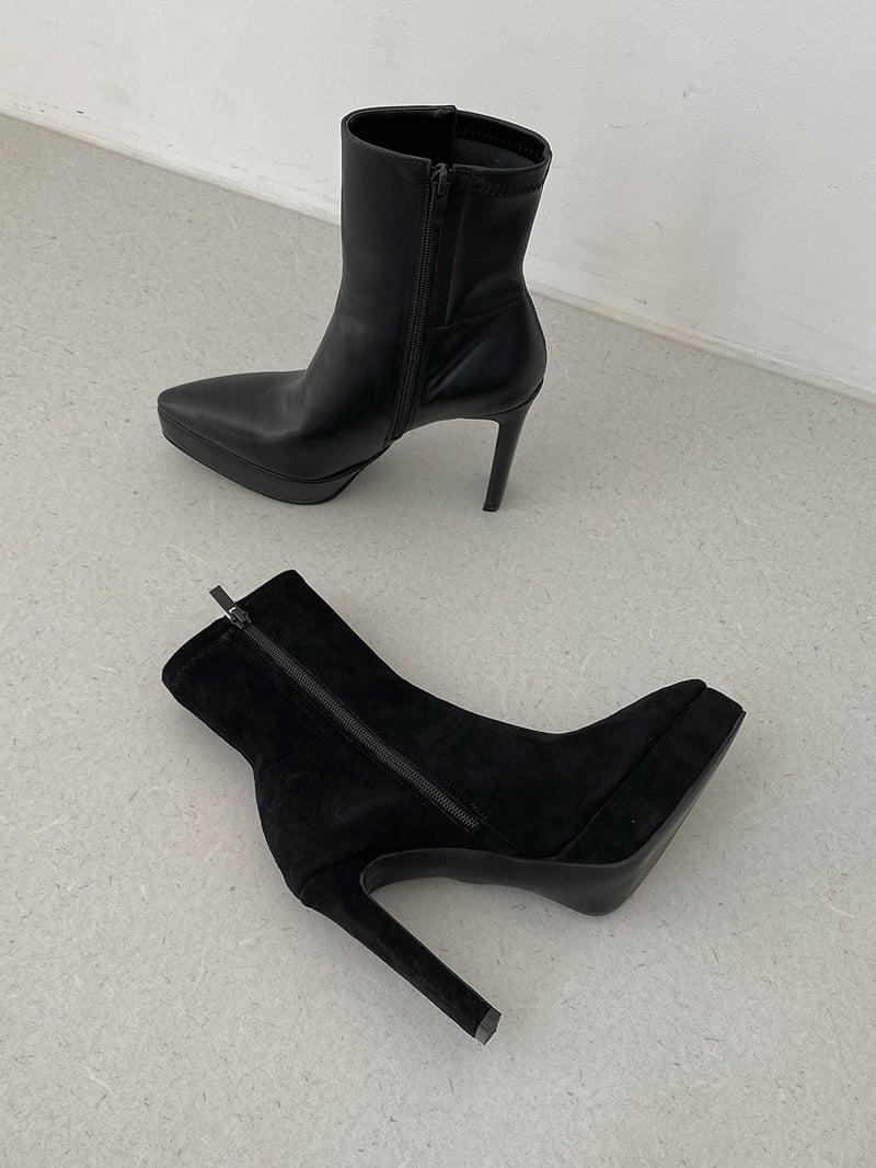 Vade - Korean Women Fashion - #momslook - Stiletto Span Ankle Boots - 12