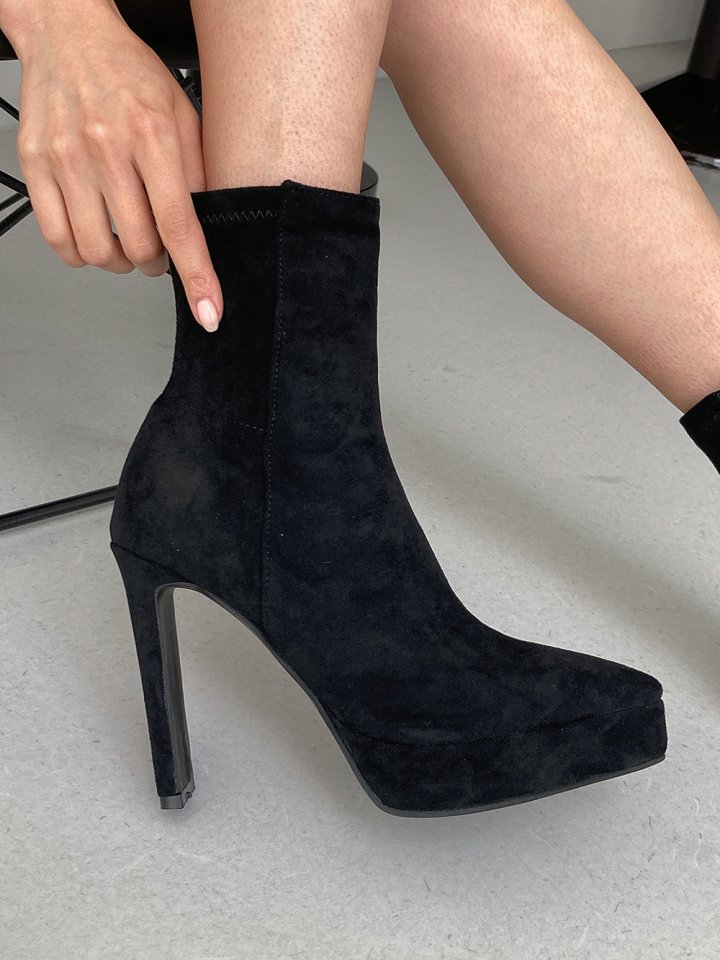 Vade - Korean Women Fashion - #momslook - Stiletto Span Ankle Boots - 6