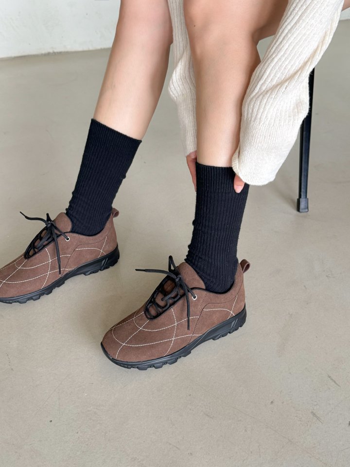 Vade - Korean Women Fashion - #momslook - Unique Rare Suede Sneakers