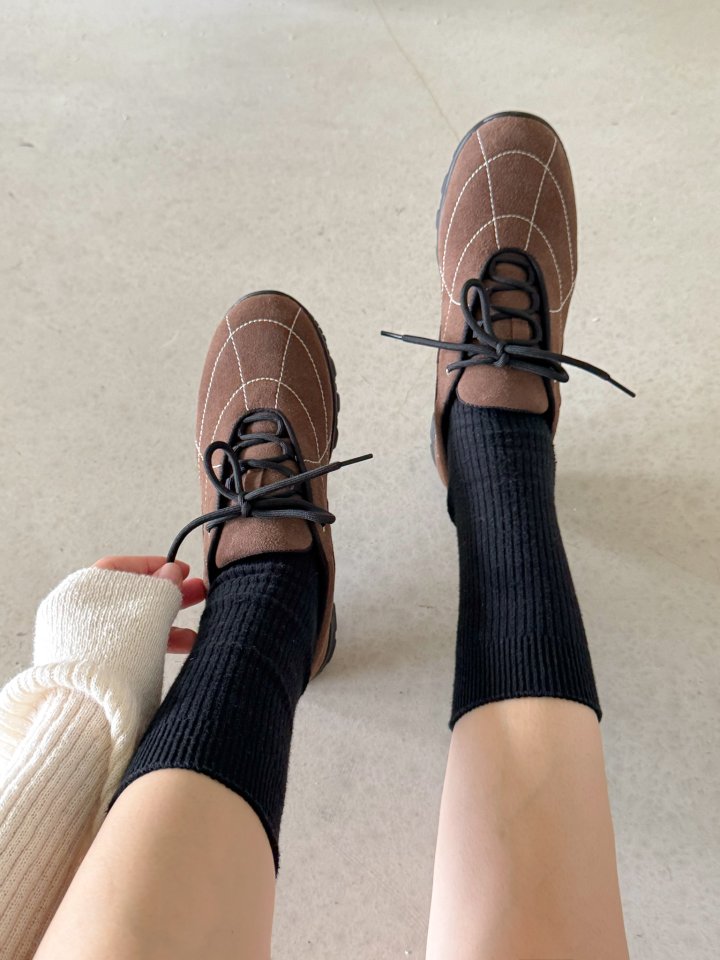 Vade - Korean Women Fashion - #momslook - Unique Rare Suede Sneakers - 5