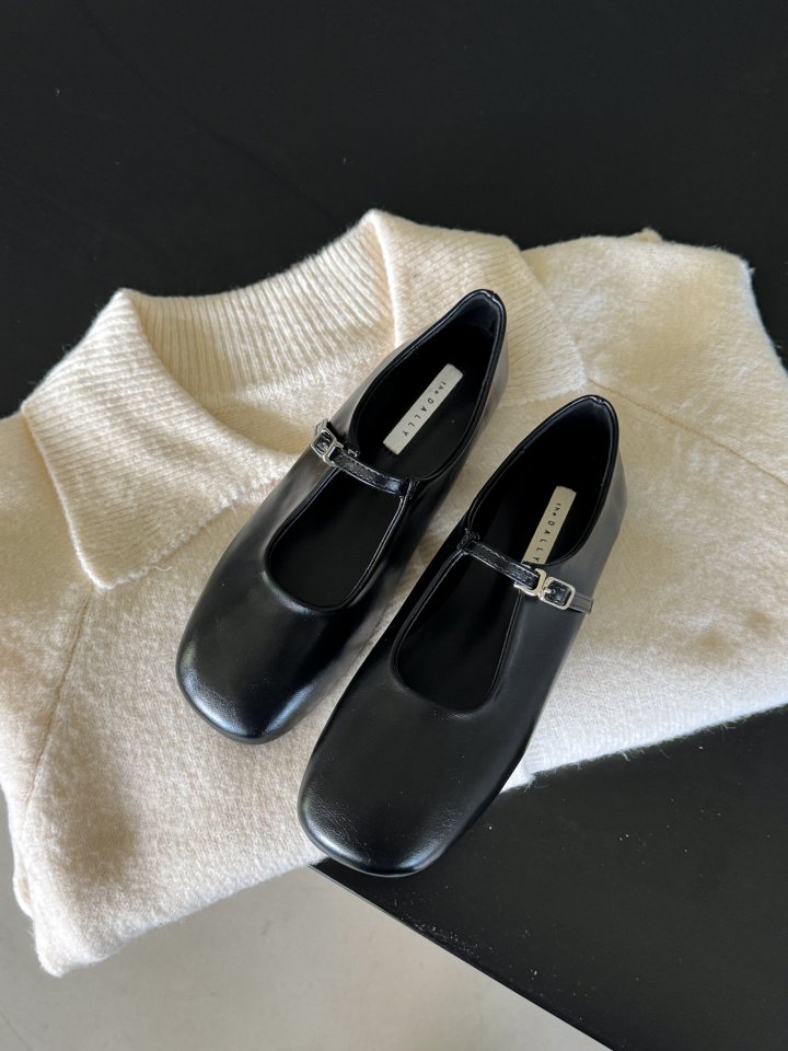 Vade - Korean Women Fashion - #momslook - Square Mary Jane Flats - 10