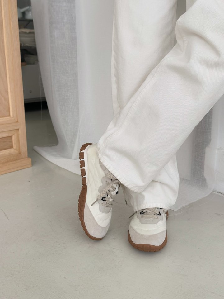 Vade - Korean Women Fashion - #momslook - Slim Color Block Sneakers - 8