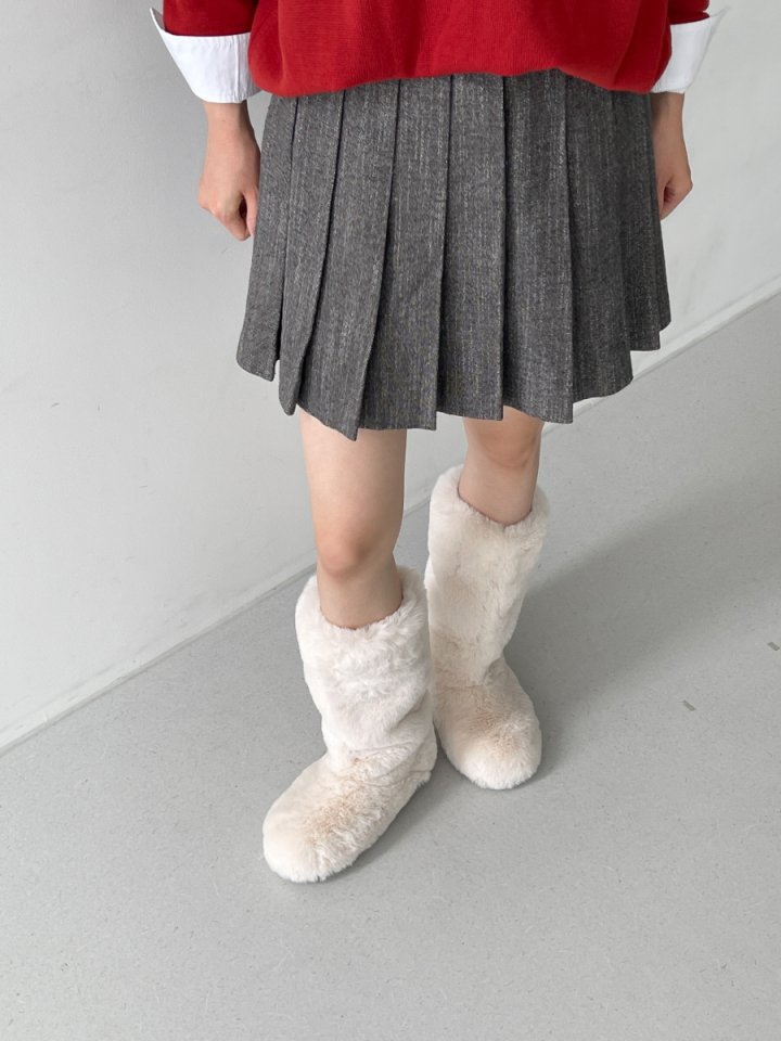 Vade - Korean Women Fashion - #momslook - Mid Half Air Suede Police Boots - 8