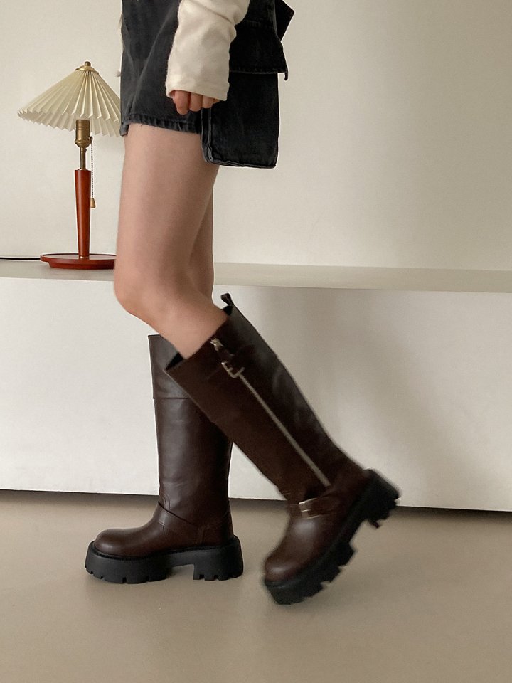 Vade - Korean Women Fashion - #momslook - Half Mid Boots Long Walkers - 8