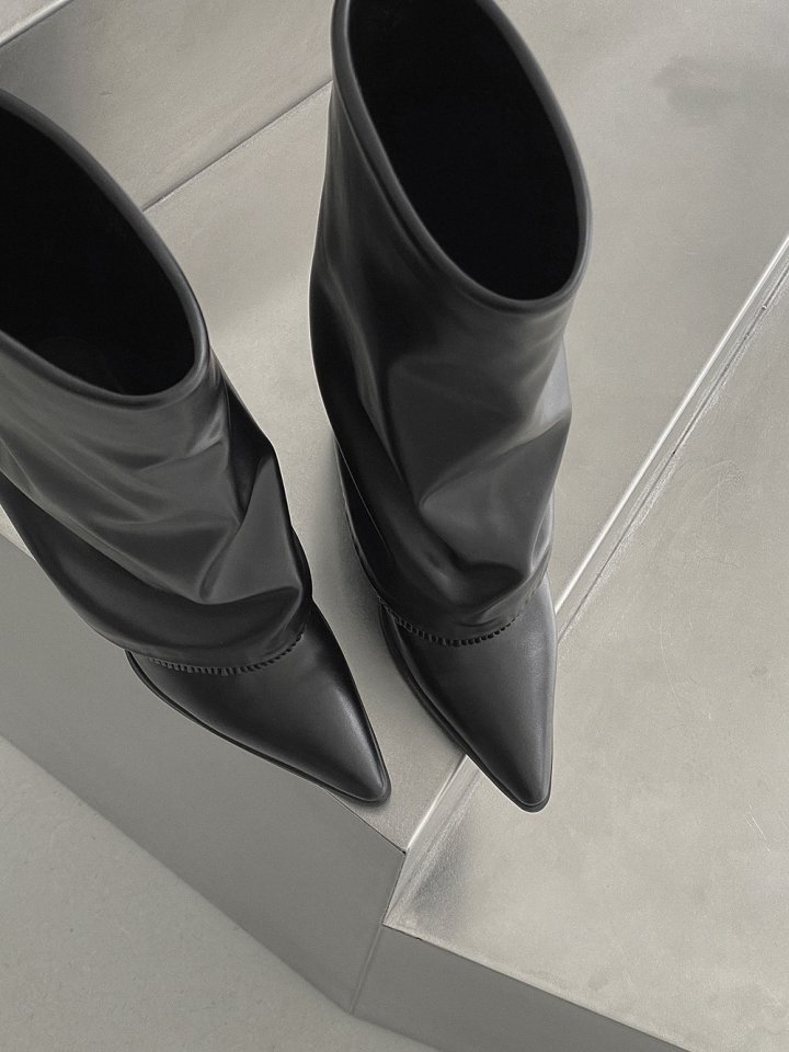 Vade - Korean Women Fashion - #momslook - Stiletto Mid Trendy Boots - 3