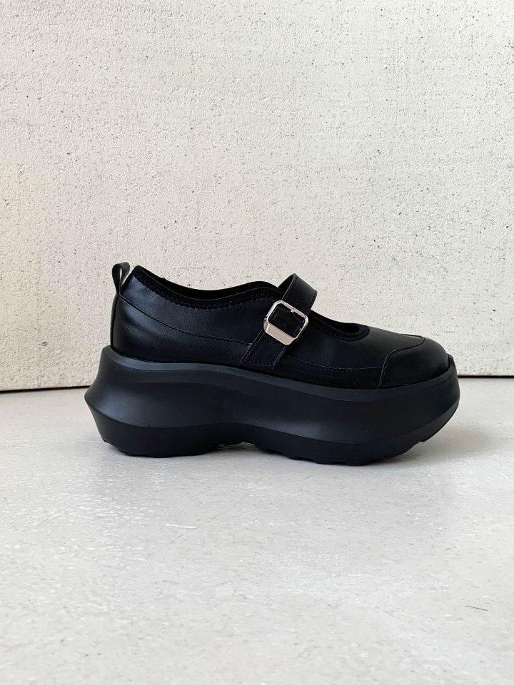 Vade - Korean Women Fashion - #momslook - Round Puffy Mary Jane Sneakers - 11
