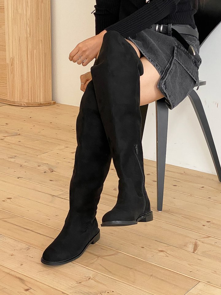 Vade - Korean Women Fashion - #momslook - Mid High Long Boots - 12