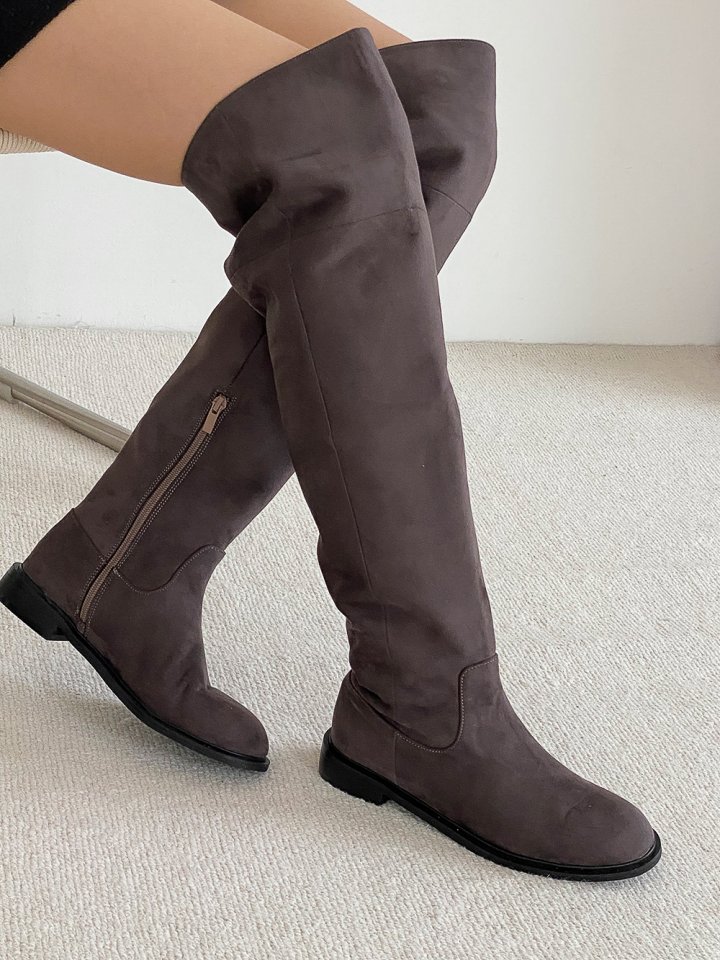 Vade - Korean Women Fashion - #momslook - Mid High Long Boots - 6